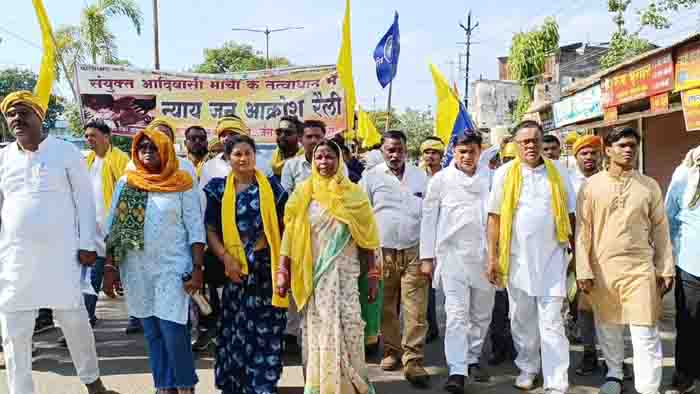 Gang rape case ,tribal society takes out range rally