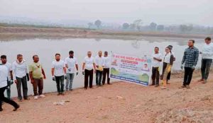 malajkhand ponds started looking beautiful with shramdan