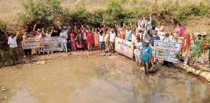 Water dialogue on the bank of river mathira