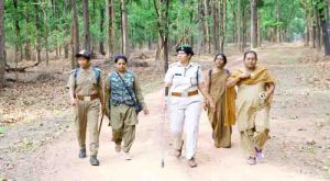Green soldiers are handling both the forest and the house