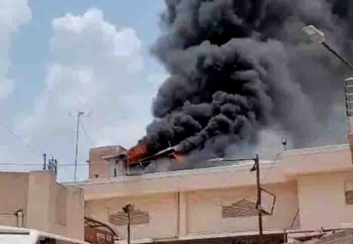 Fire in mahakal temple complex