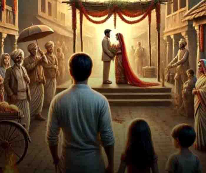 Looked wife with lover ,and husband got married