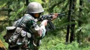 Threee terrorists killed in tral in jammu and kashmir