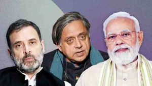 Modi doubted congress by furthering tharoors name