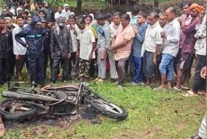 Three people were burnt alive due to high tension line