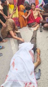 Hiva crushed bike rider, villagers blocked the wheel