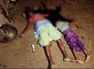 Wife and daughter cut with an ax on suspicion of affair