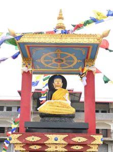 The installation of buddha a status will make manpat a new identity of peace