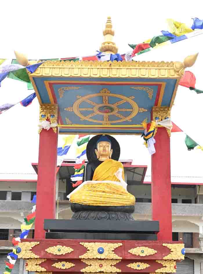 The installation of buddha a status will make manpat a new identity of peace
