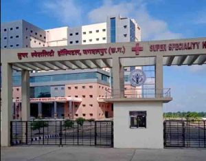Poster of development torn,sick hospital in bastar