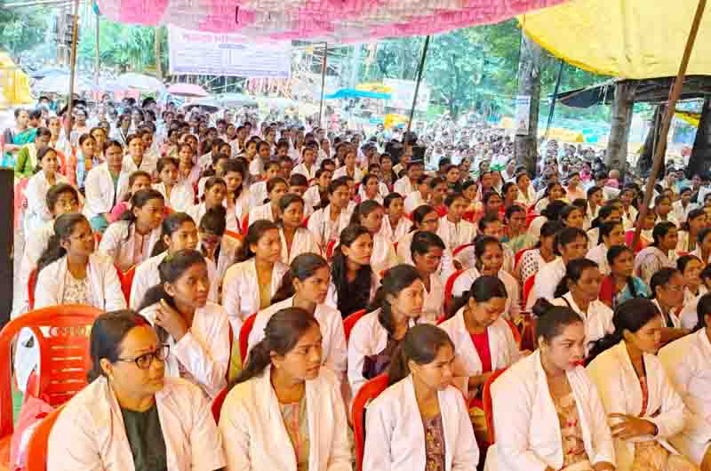 NHM strike,one dies due to heart attack,cm house siege on 4 setember