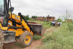 Buldozers run on two illegal colonies in rewas chorhata