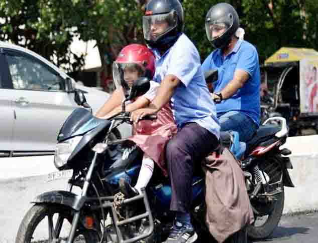 No helmet no petrol in Raipur